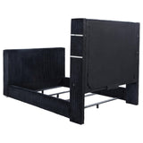 Tisdall Black California King Flame Visualizer TV Bed by Coaster at Eve Furniture