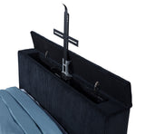 Tisdall Black Queen Flame Visualizer Wingback TV Bed by Coaster at Eve Furniture