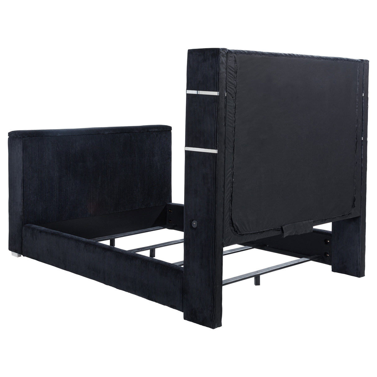 Tisdall Black Queen Flame Visualizer Wingback TV Bed by Coaster at Eve Furniture