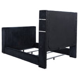 Tisdall Black Queen Flame Visualizer Wingback TV Bed by Coaster at Eve Furniture