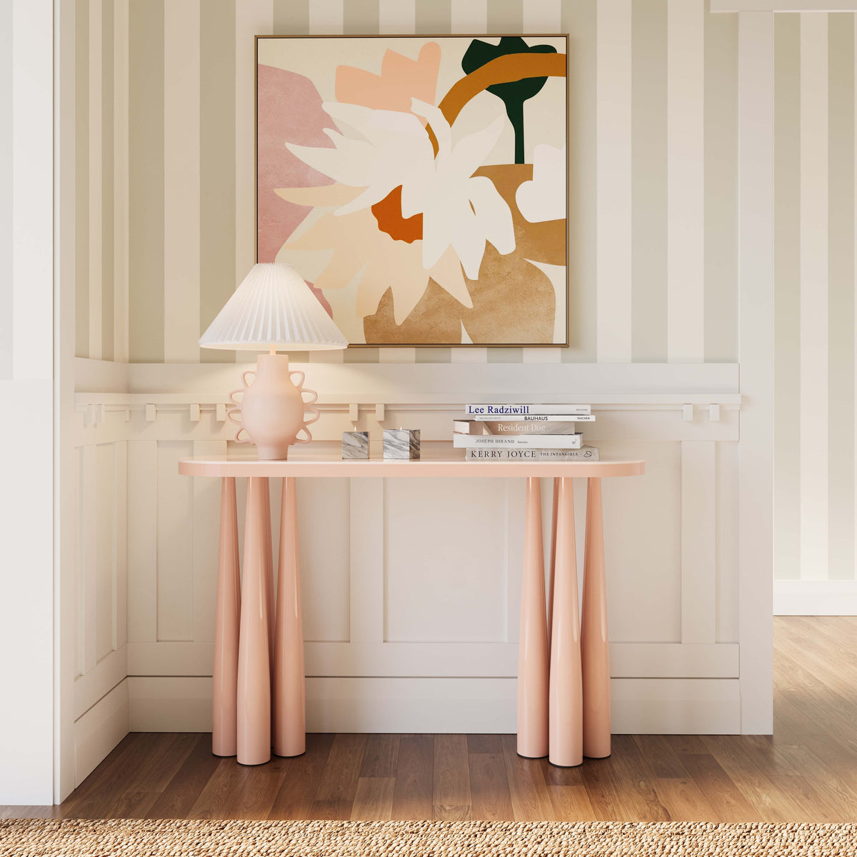 Titan 47" Glossy Console Table by TOV Furniture at Eve Furniture