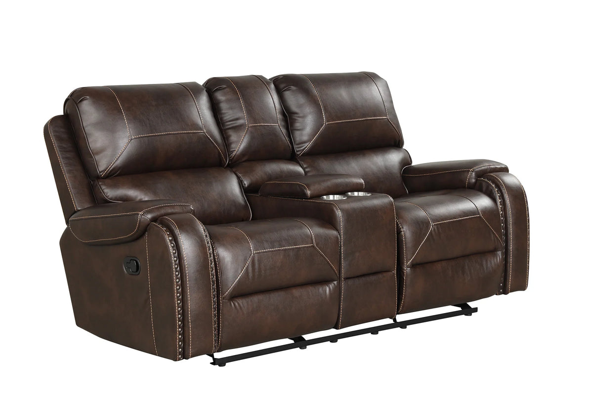 Titan Espresso Oversized 3-Piece Reclining Set