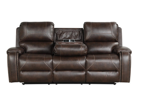 Titan Espresso Oversized 3-Piece Reclining Set by Happy Homes at Eve Furniture