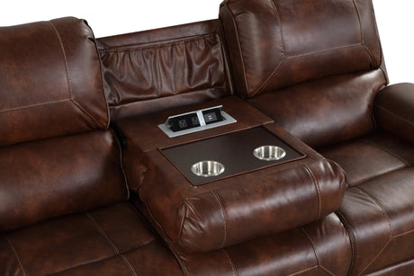 Titan Rust Oversized 3-Piece Reclining Living Room Set by Happy Homes at Eve Furniture