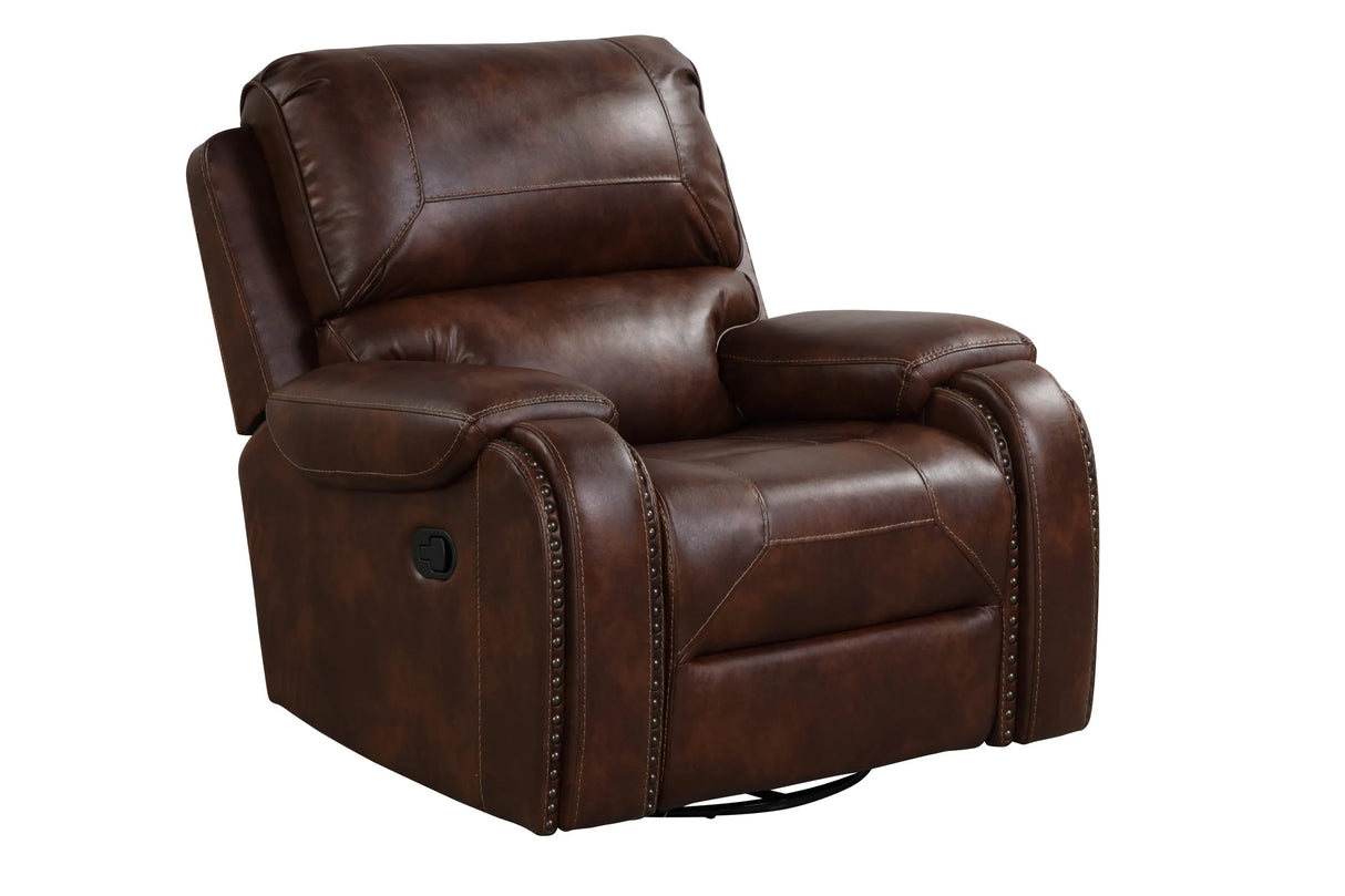Titan Rust Oversized 3-Piece Reclining Living Room Set by Happy Homes at Eve Furniture