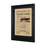 Titanic Sinks by Vintage Collection a Hand Embelished Textured Framed Art Photo Matted under Glass by Mercana at Eve Furniture