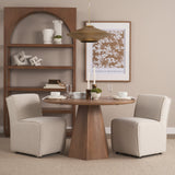 Titus 1-Light Brass Finished Metal Disc Pendant by Mercana at Eve Furniture