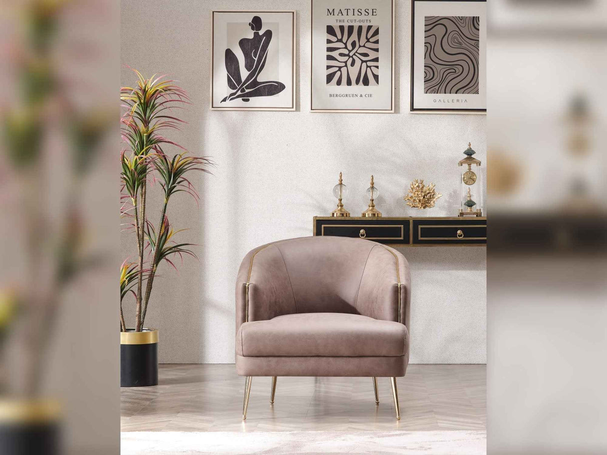 Tivoli Beige Chair by Furnia at Eve Furniture