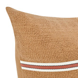 TL Pryce Chestnut Brown/ Terracotta 22x22 Throw Pillow (Set of 2) by Classic Home at Eve Furniture