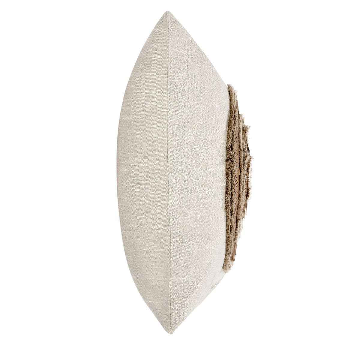 TL Pueblo Chestnut/ Natural Leather 22x22 Throw Pillow (Set of 2) by Classic Home at Eve Furniture