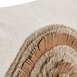 TL Pueblo Chestnut/ Natural Leather 22x22 Throw Pillow (Set of 2) by Classic Home at Eve Furniture