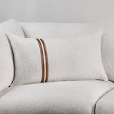TL Ralph Ivory/Sangria Red Multiple Sizes Throw Pillow (Set of 2) by Classic Home at Eve Furniture