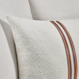 TL Ralph Ivory/Sangria Red Multiple Sizes Throw Pillow (Set of 2) by Classic Home at Eve Furniture