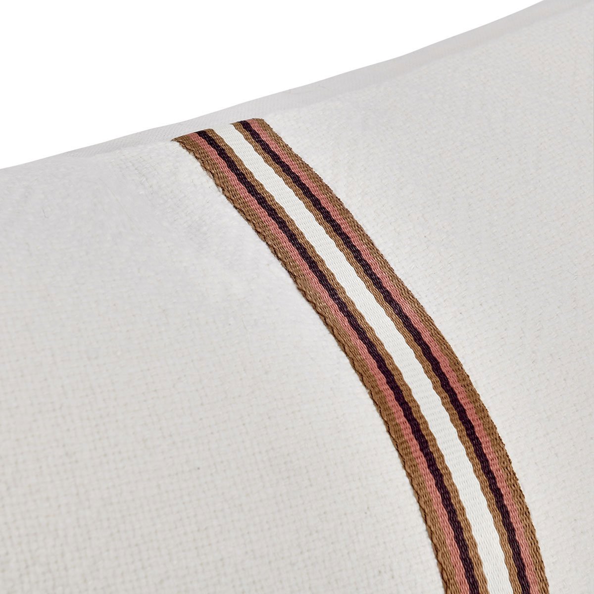 TL Ralph Ivory/Sangria Red Multiple Sizes Throw Pillow (Set of 2) by Classic Home at Eve Furniture