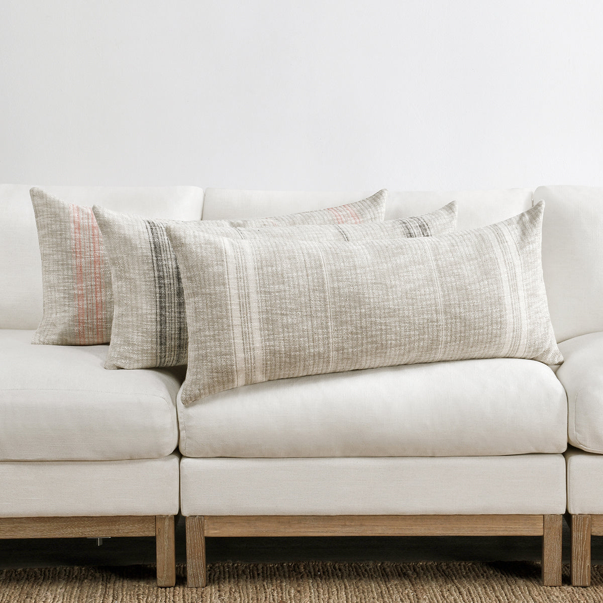 TL Ria Natural/Black Multiple Sizes Throw Pillow by Classic Home at Eve Furniture