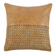 TL Toscano Chestnut Brown Leather Multiple Sizes Throw Pillow (Set of 2) by Classic Home at Eve Furniture
