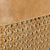 TL Toscano Chestnut Brown Leather Multiple Sizes Throw Pillow (Set of 2) by Classic Home at Eve Furniture