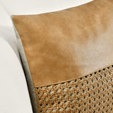 TL Toscano Chestnut Brown Leather Multiple Sizes Throw Pillow (Set of 2) by Classic Home at Eve Furniture