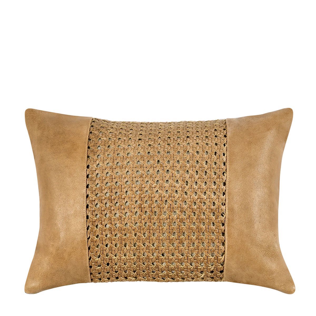 TL Toscano Chestnut Brown Leather Multiple Sizes Throw Pillow (Set of 2) by Classic Home at Eve Furniture
