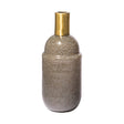 Toba II Tall Brown/Gold Spotted Gourd Style Vase by Mercana at Eve Furniture
