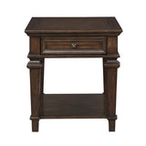 Tobias Espresso End Table by Homelegance at Eve Furniture