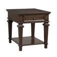 Tobias Espresso End Table by Homelegance at Eve Furniture