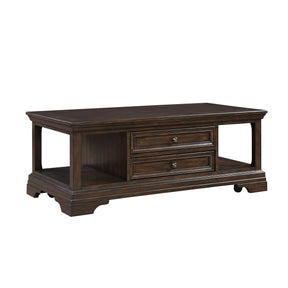 Tobias Espresso Lift Top Cocktail Table by Homelegance at Eve Furniture