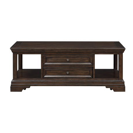 Tobias Espresso Lift Top Cocktail Table by Homelegance at Eve Furniture
