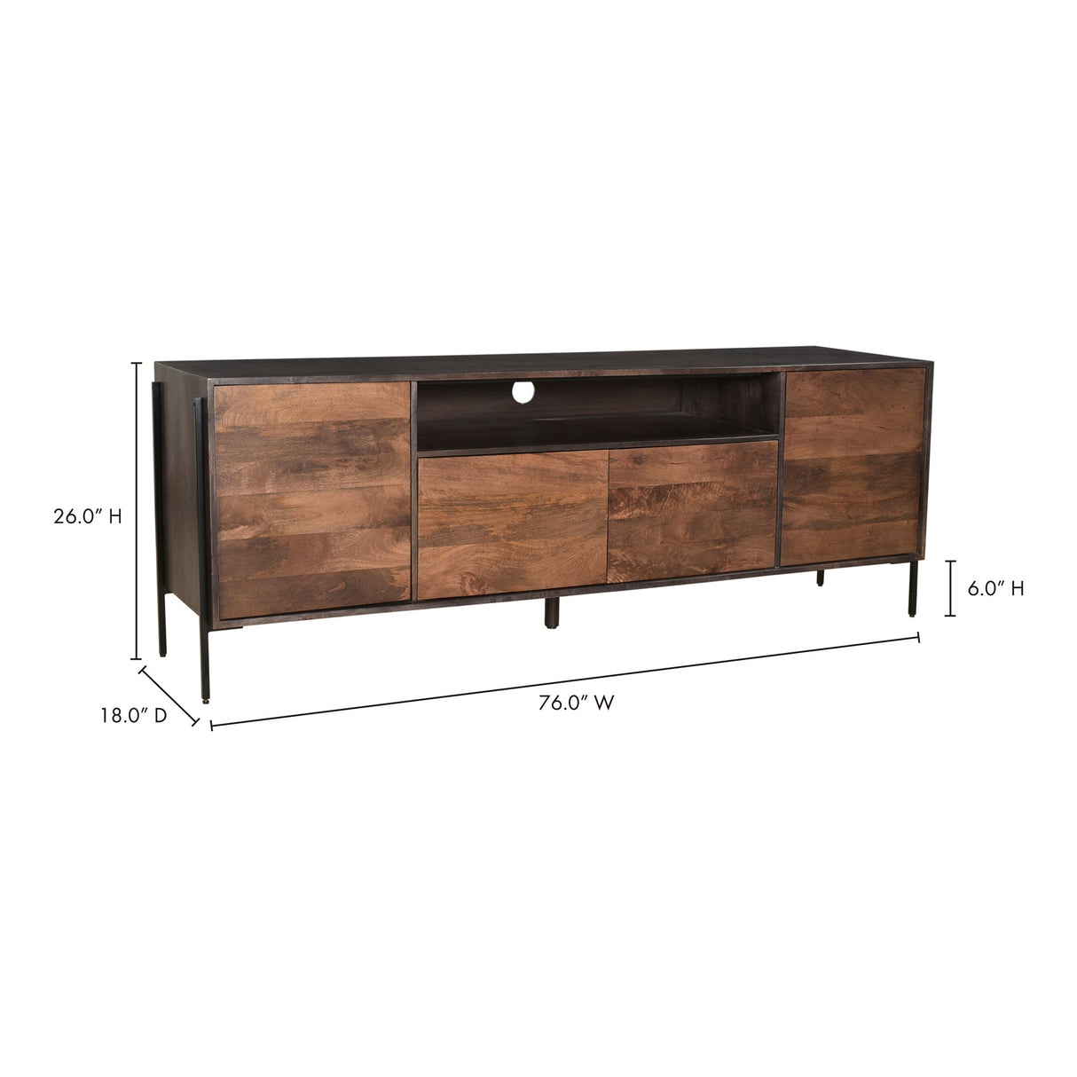 Tobin Light Brown Entertainment Unit by MOES at Eve Furniture
