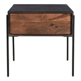 Tobin Side Table - Light Brown by Moe's Home at Eve Furniture