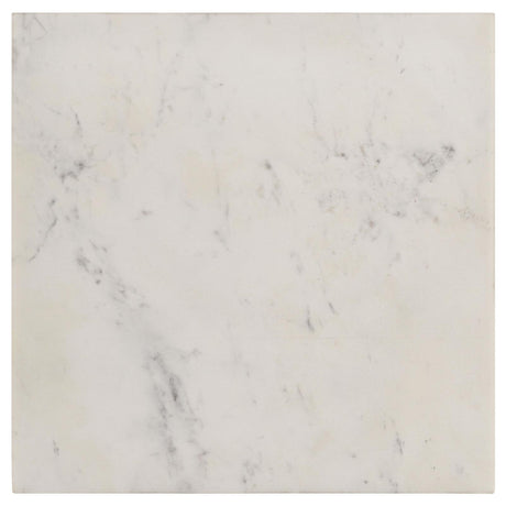 Tobin White and Black Square Marble Top End Table by Coaster at Eve Furniture