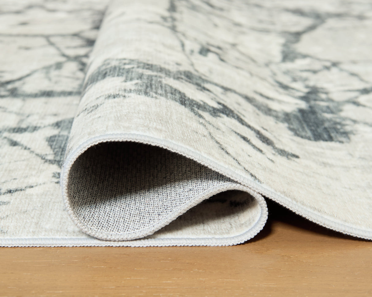 Tobinbury Gray Washable Large Rug by Ashley at Eve Furniture