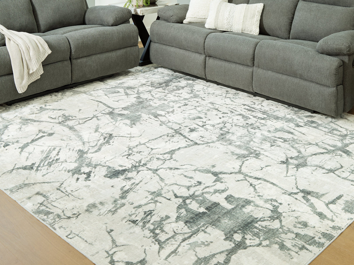 Tobinbury Gray Washable Large Rug by Ashley at Eve Furniture