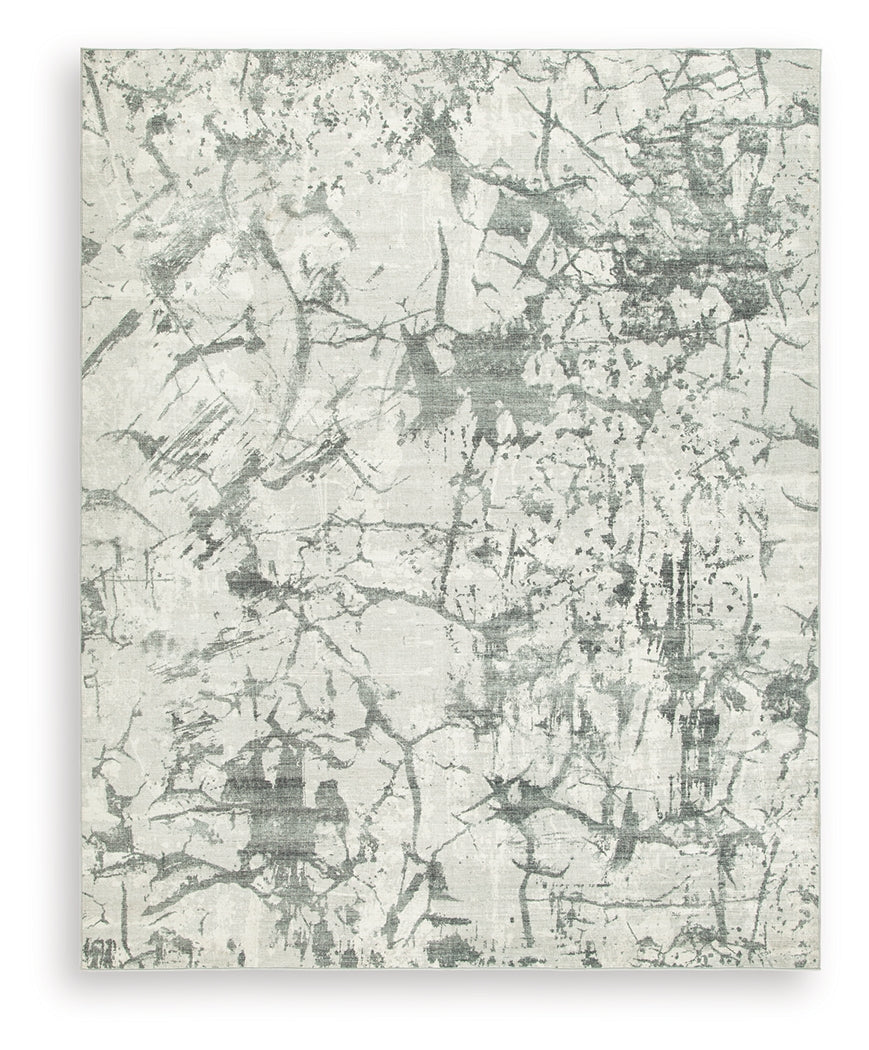 Tobinbury Gray Washable Large Rug by Ashley at Eve Furniture