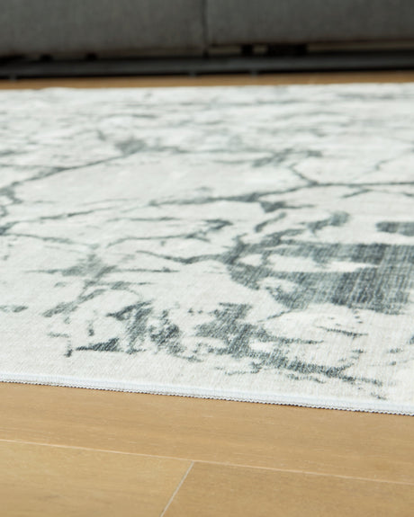 Tobinbury Gray Washable Large Rug by Ashley at Eve Furniture