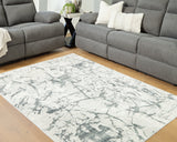 Tobinbury Gray Washable Medium Rug by Ashley at Eve Furniture