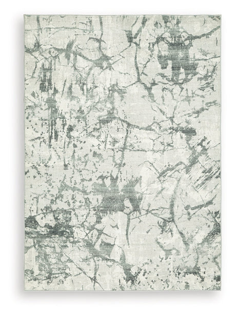 Tobinbury Gray Washable Medium Rug by Ashley at Eve Furniture