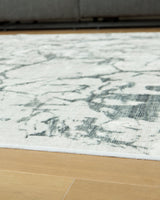 Tobinbury Gray Washable Medium Rug by Ashley at Eve Furniture