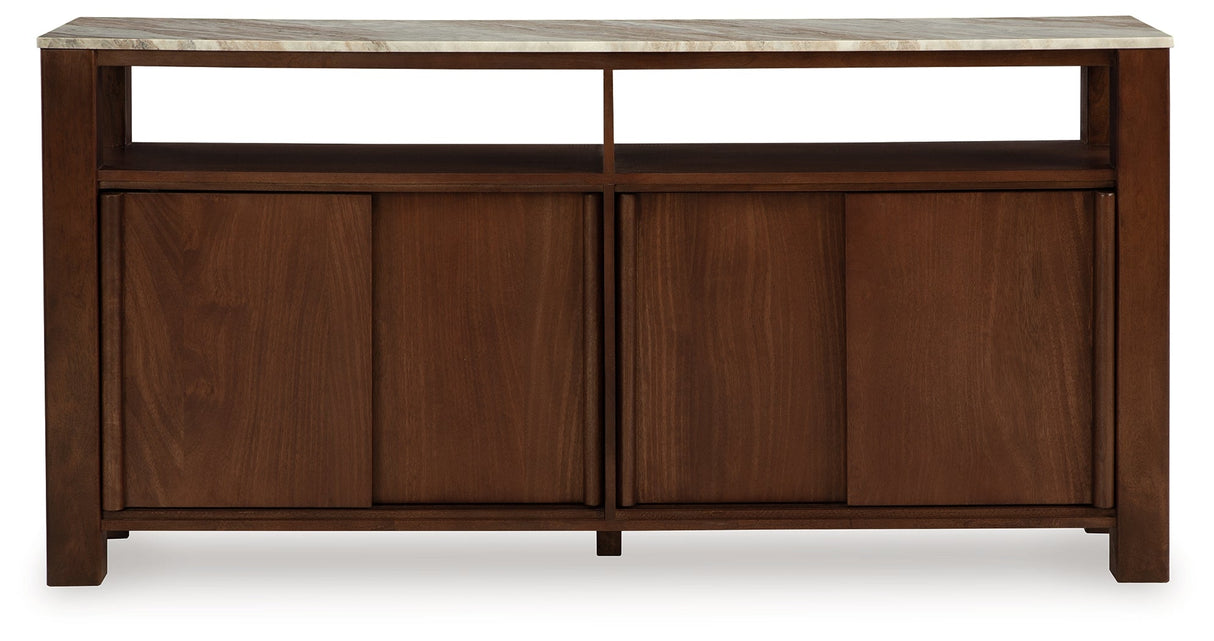 Tobinville Dark Brown Accent Cabinet