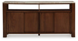 Tobinville Dark Brown Accent Cabinet by Ashley at Eve Furniture