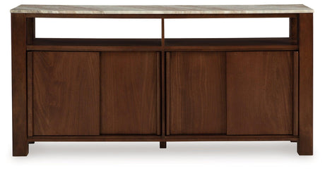 Tobinville Dark Brown Accent Cabinet by Ashley at Eve Furniture