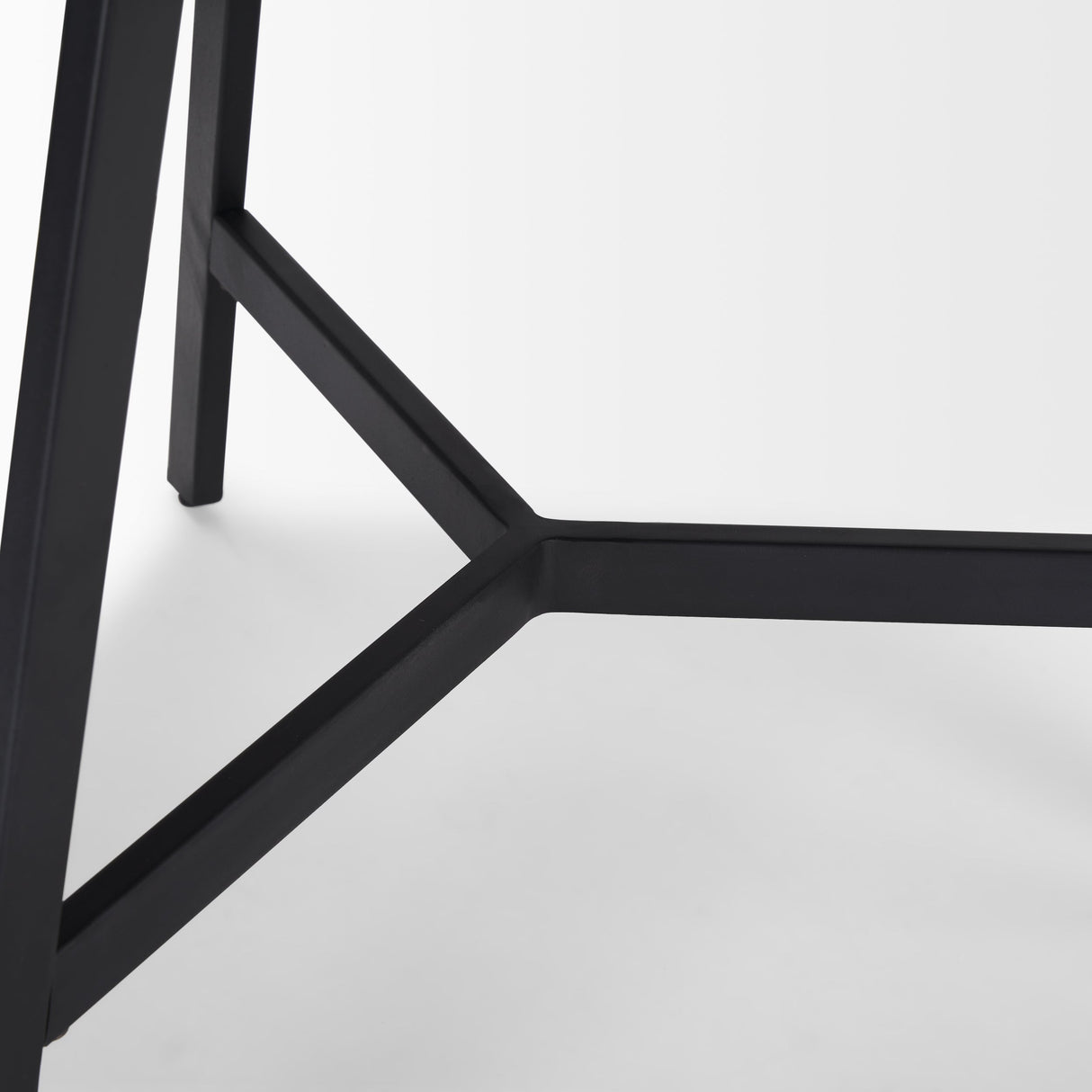 Todd Dark Brown Wood W/ Metal Legs Side Table by Mercana at Eve Furniture
