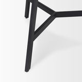 Todd Dark Brown Wood W/ Metal Legs Side Table by Mercana at Eve Furniture