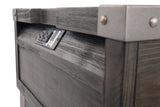 Todoe Coffee Table with 1 End Table in Dark Gray by Ashley at Eve Furniture