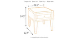 Todoe Coffee Table with 1 End Table in Dark Gray by Ashley at Eve Furniture