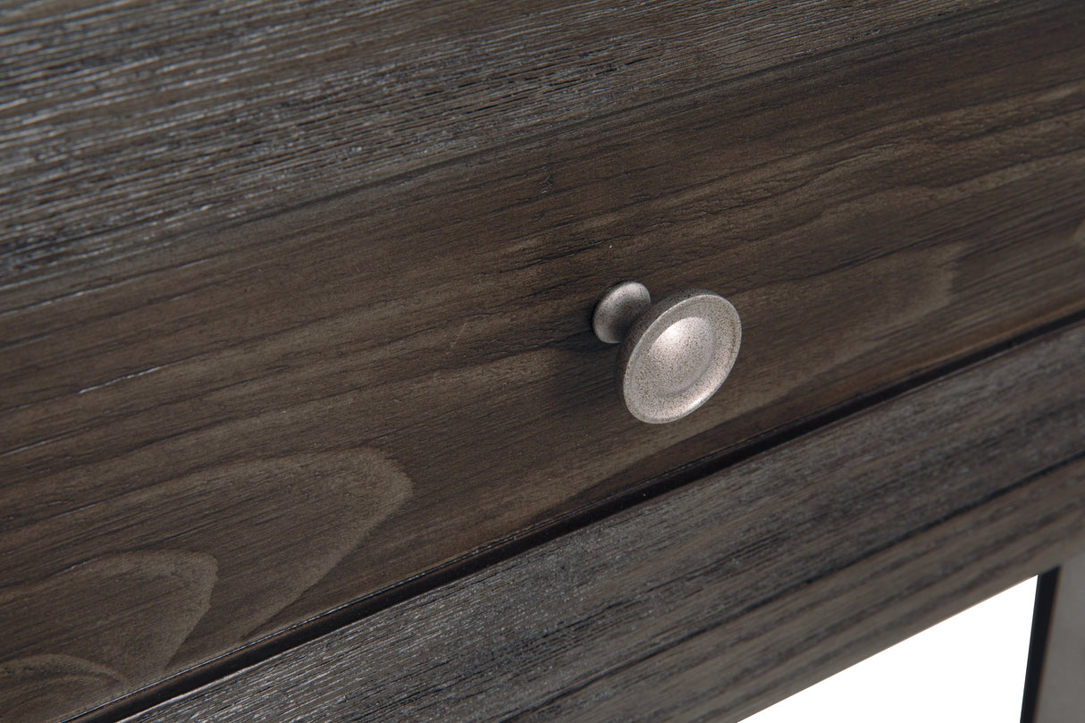 Todoe Coffee Table with 2 End Tables in Dark Gray by Ashley at Eve Furniture