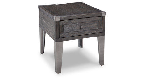 Todoe Coffee Table with 2 End Tables in Dark Gray by Ashley at Eve Furniture