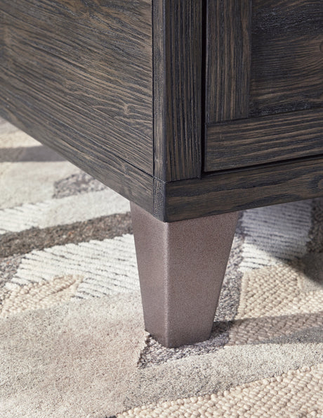 Todoe Coffee Table with 2 End Tables in Dark Gray by Ashley at Eve Furniture