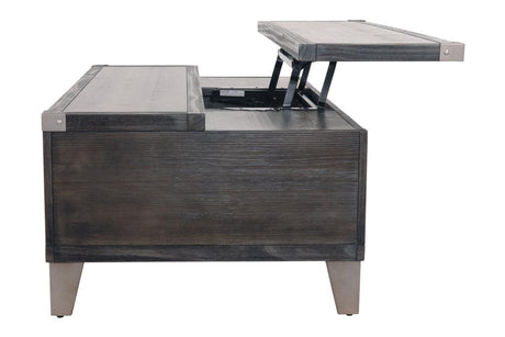 Todoe Dark Gray Coffee Table with Lift Top by Ashley at Eve Furniture
