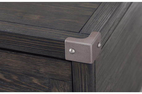 Todoe Dark Gray Coffee Table with Lift Top by Ashley at Eve Furniture